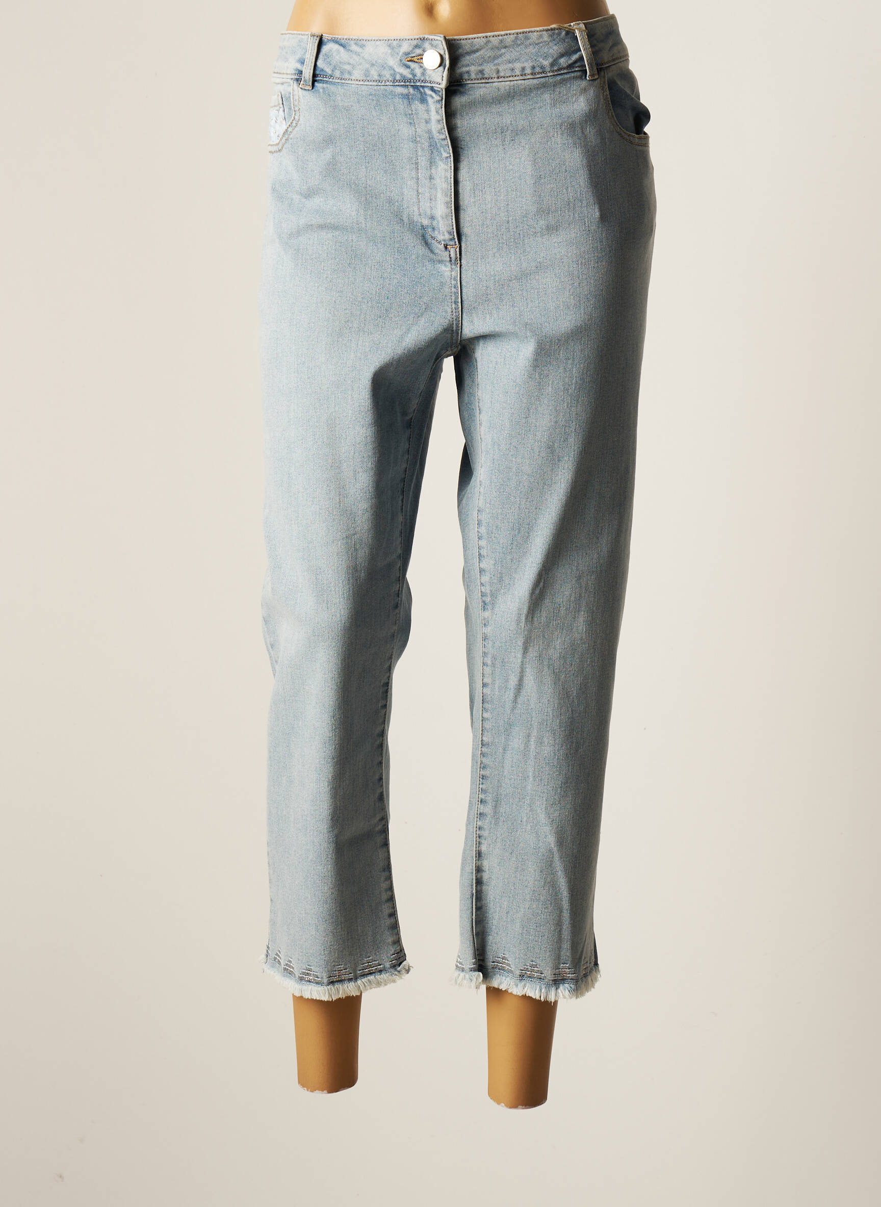 Diane Laury Jeans Coupe Droite Femme couleur bleu
