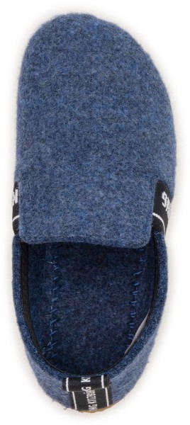 Living Kitzbühel ~ Wollfleece Hausschuh ~ Blau