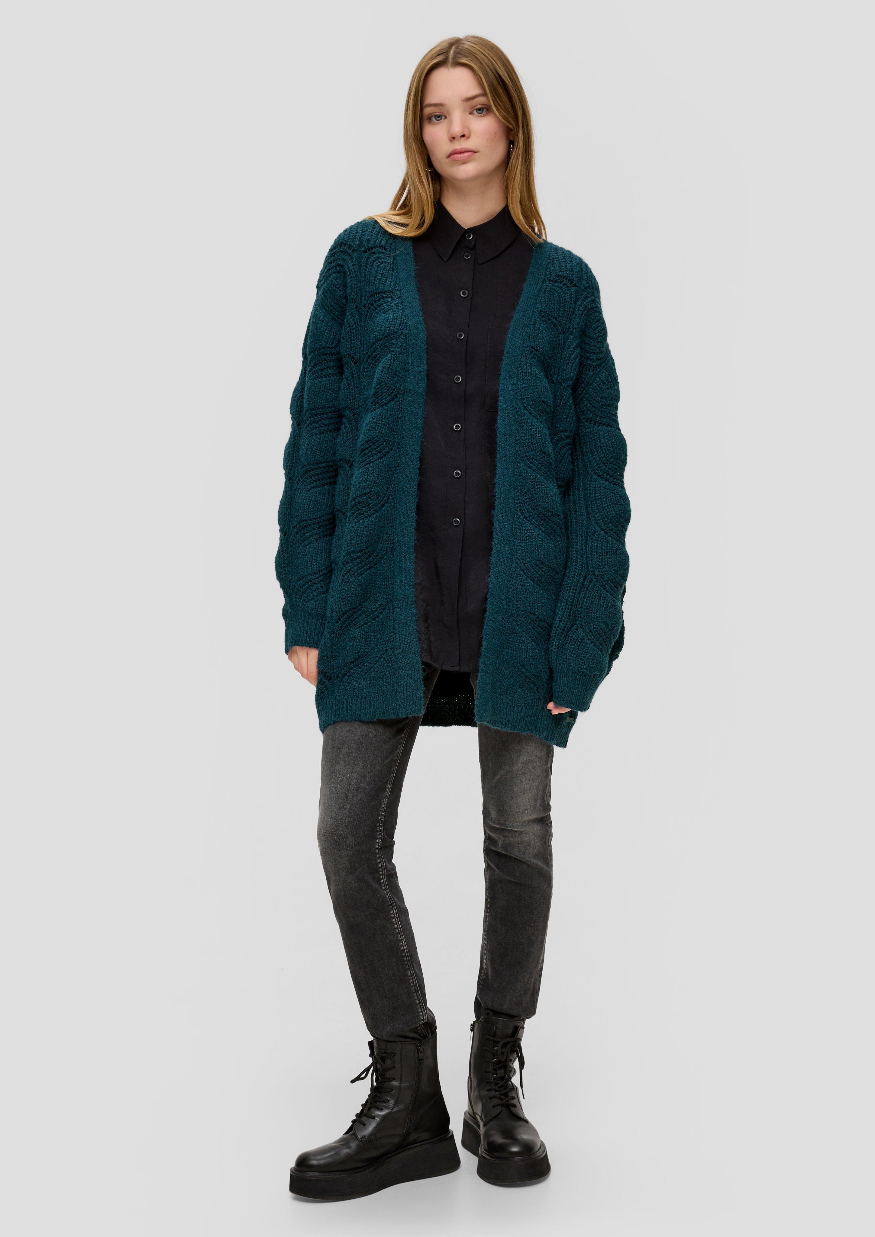Strick-Cardigan mit Zopfmuster  2151228-6985