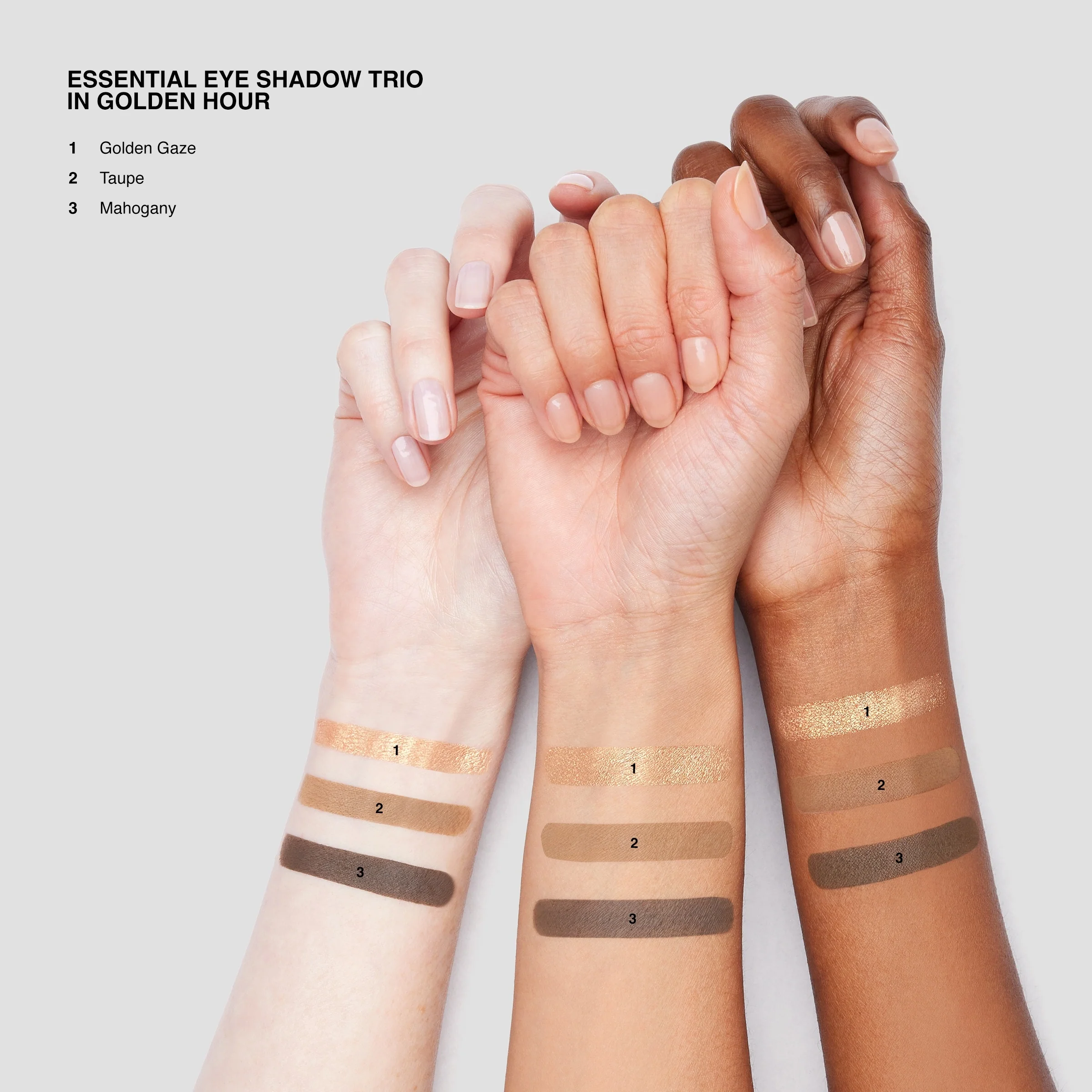Essential Eye Shadow Trios – paleta cieni do powiek, kompaktowe cienie do powiek