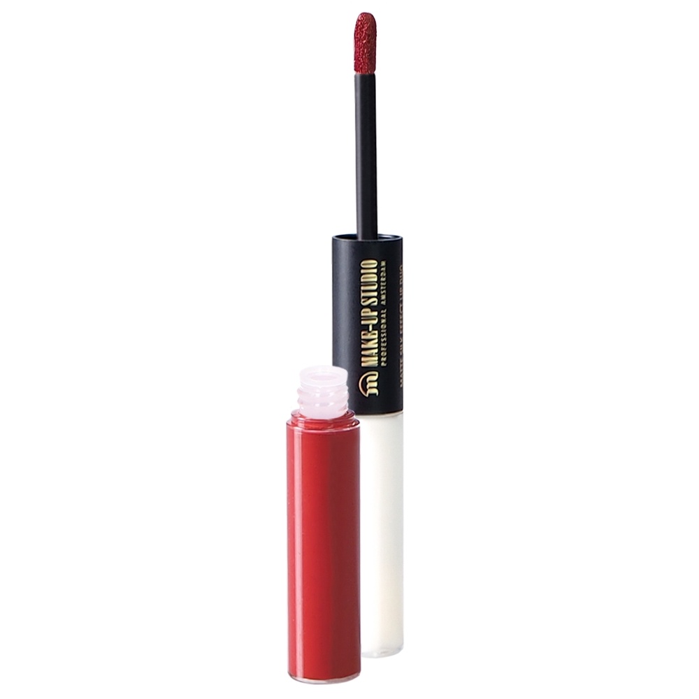 Make-up studio Matte Silk Effect Lip Duo Lipstick - Sincerely Red Rouge à lèvres duo à effet mat soyeux