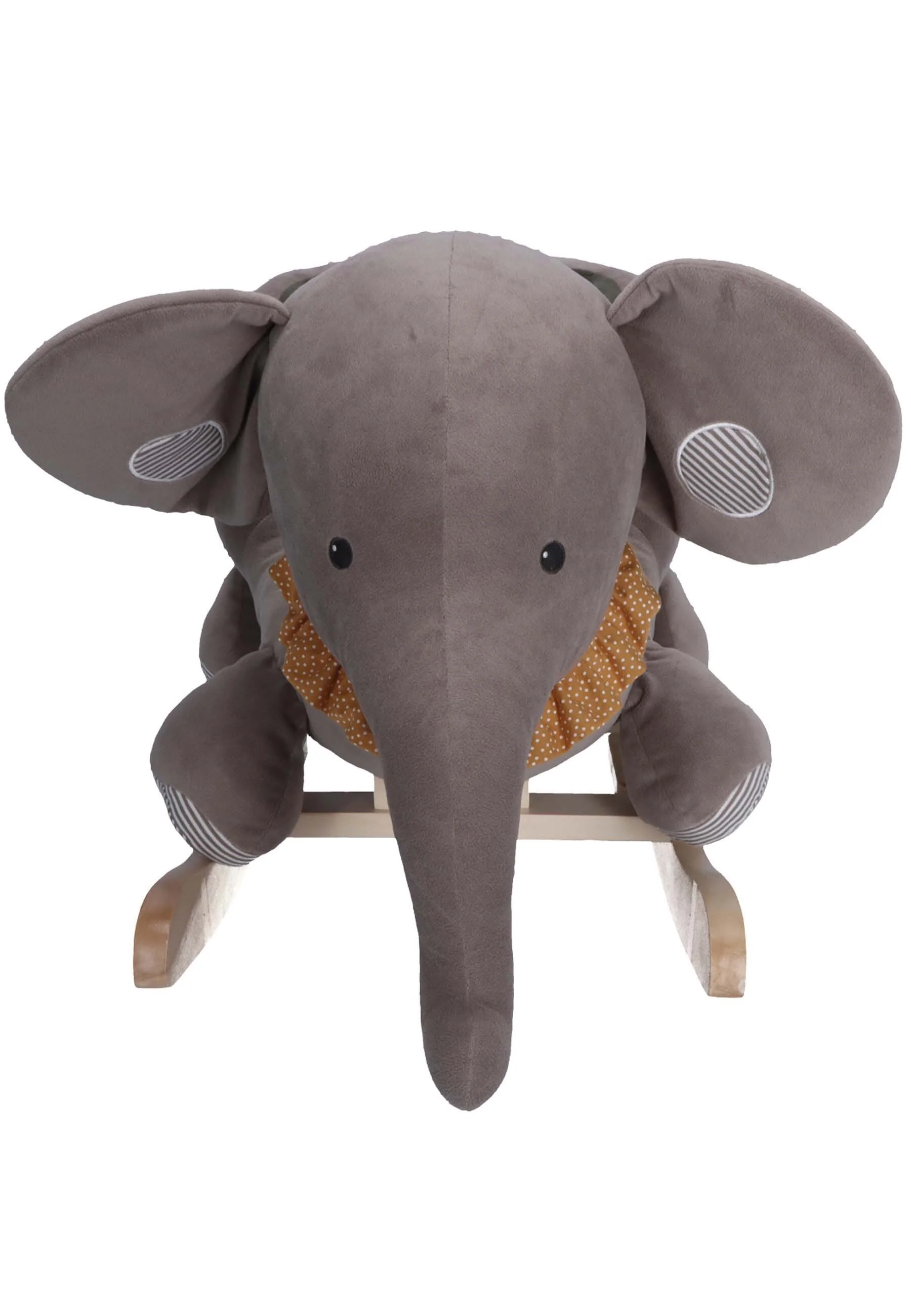 Schaukeltier Elefant Eddy in Grau und Rost