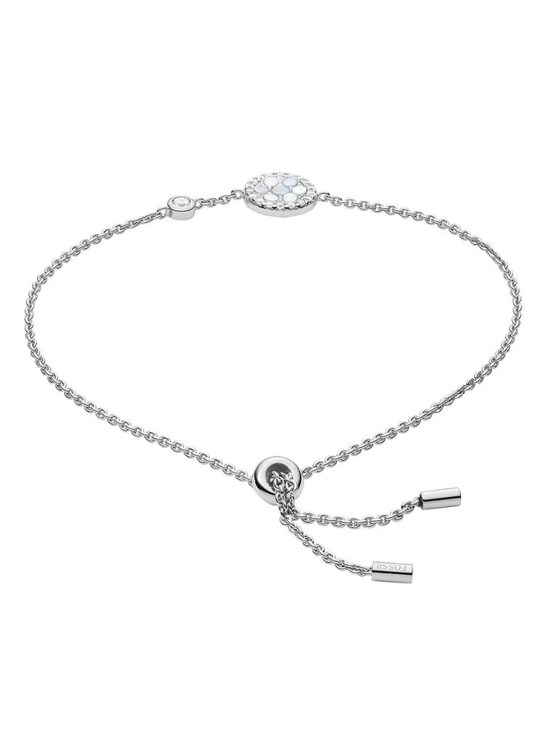 Bracciale in argento fossile e madreperla JFS00519040
