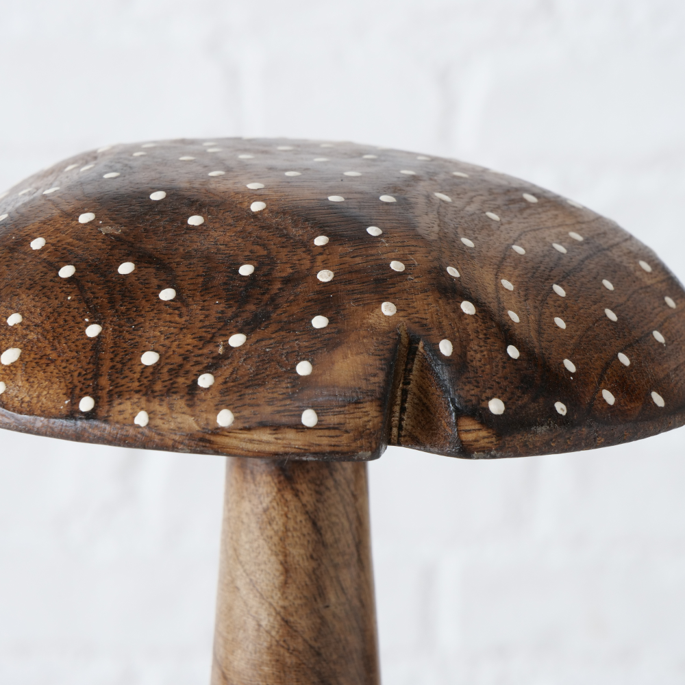 Dekoaufsteller Pilz Herno braun