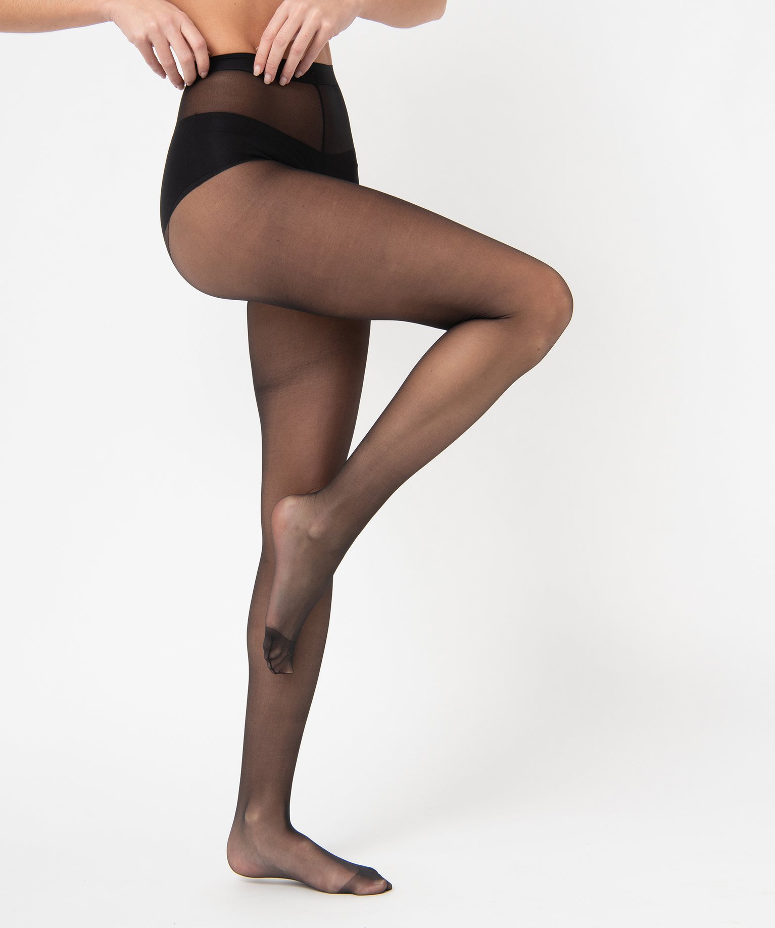 Collant femme infaillible transparent noir | GEMO