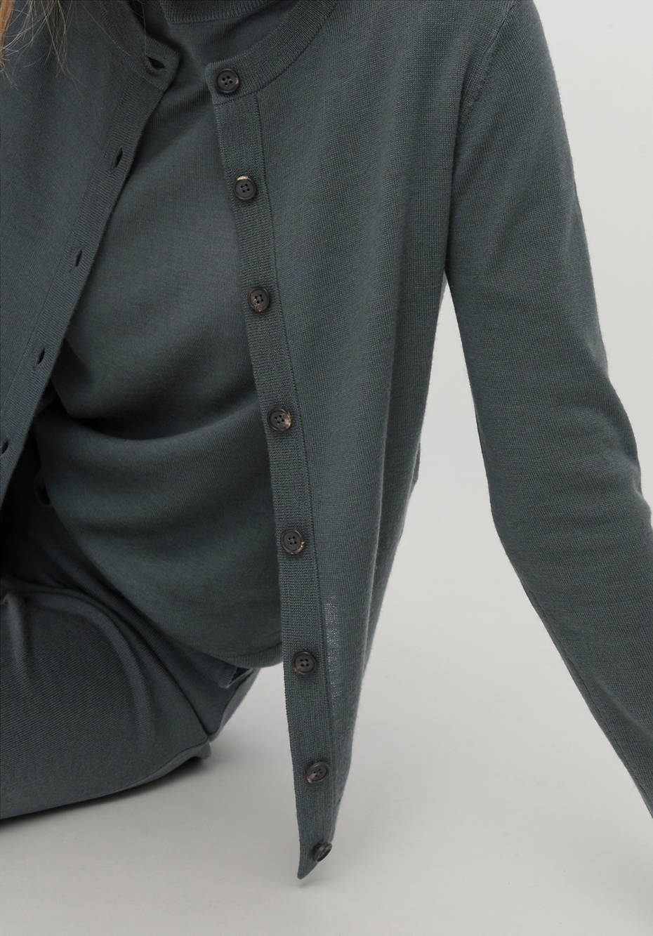 Strickjacke aus reiner Bio-Merinowolle