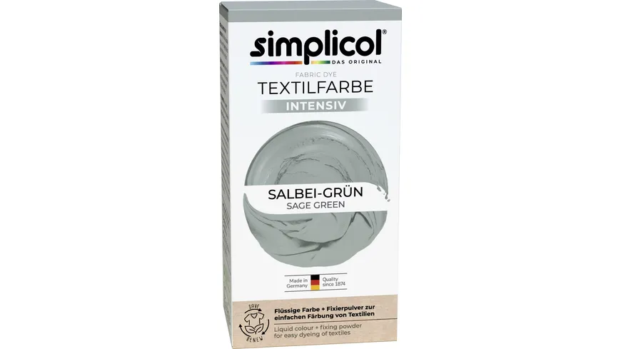 Simplicol Textilfarbe Intensiv Salbei-Grün 150 ml