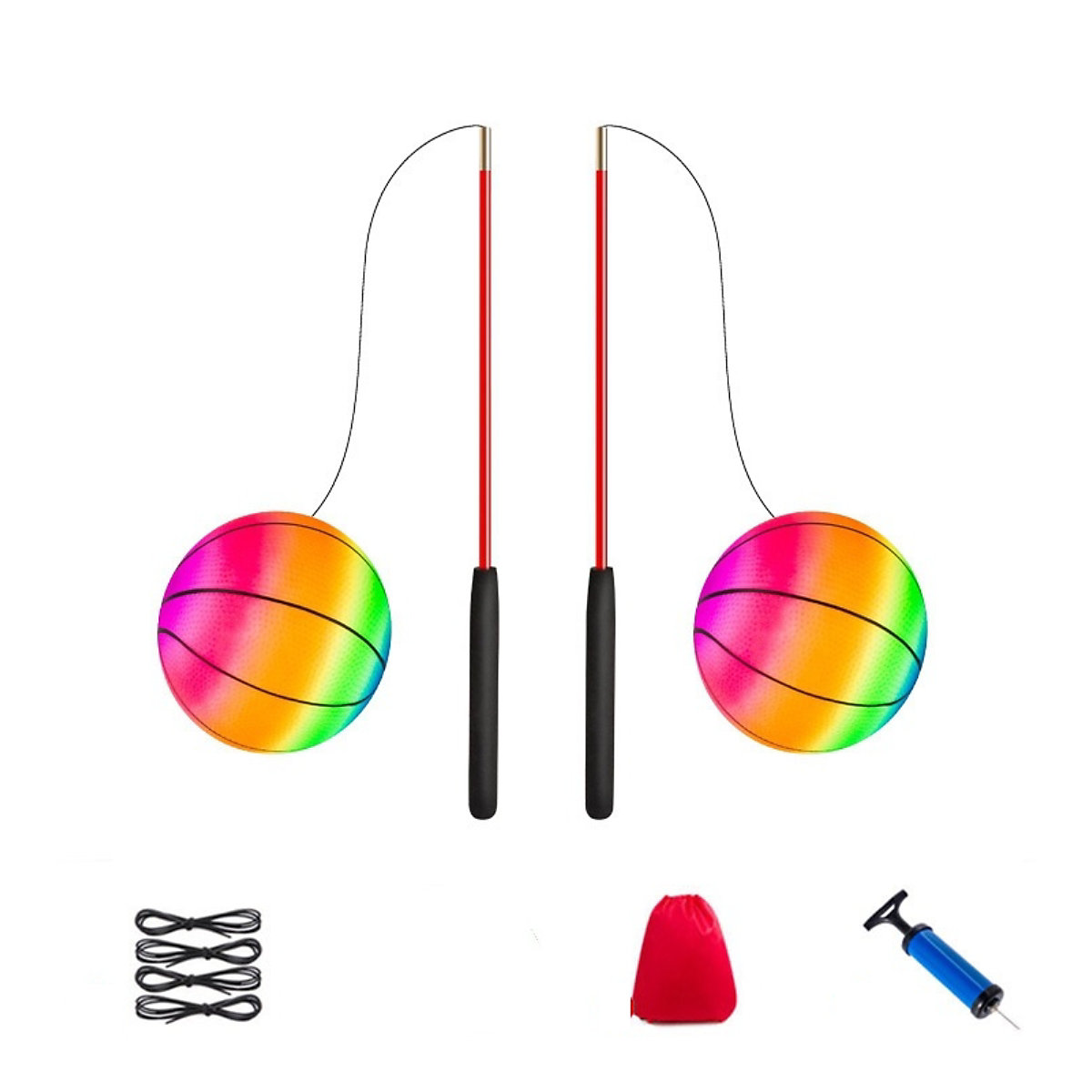 Fitness-Handwurfball Elastizität regenbogen aufblasbares