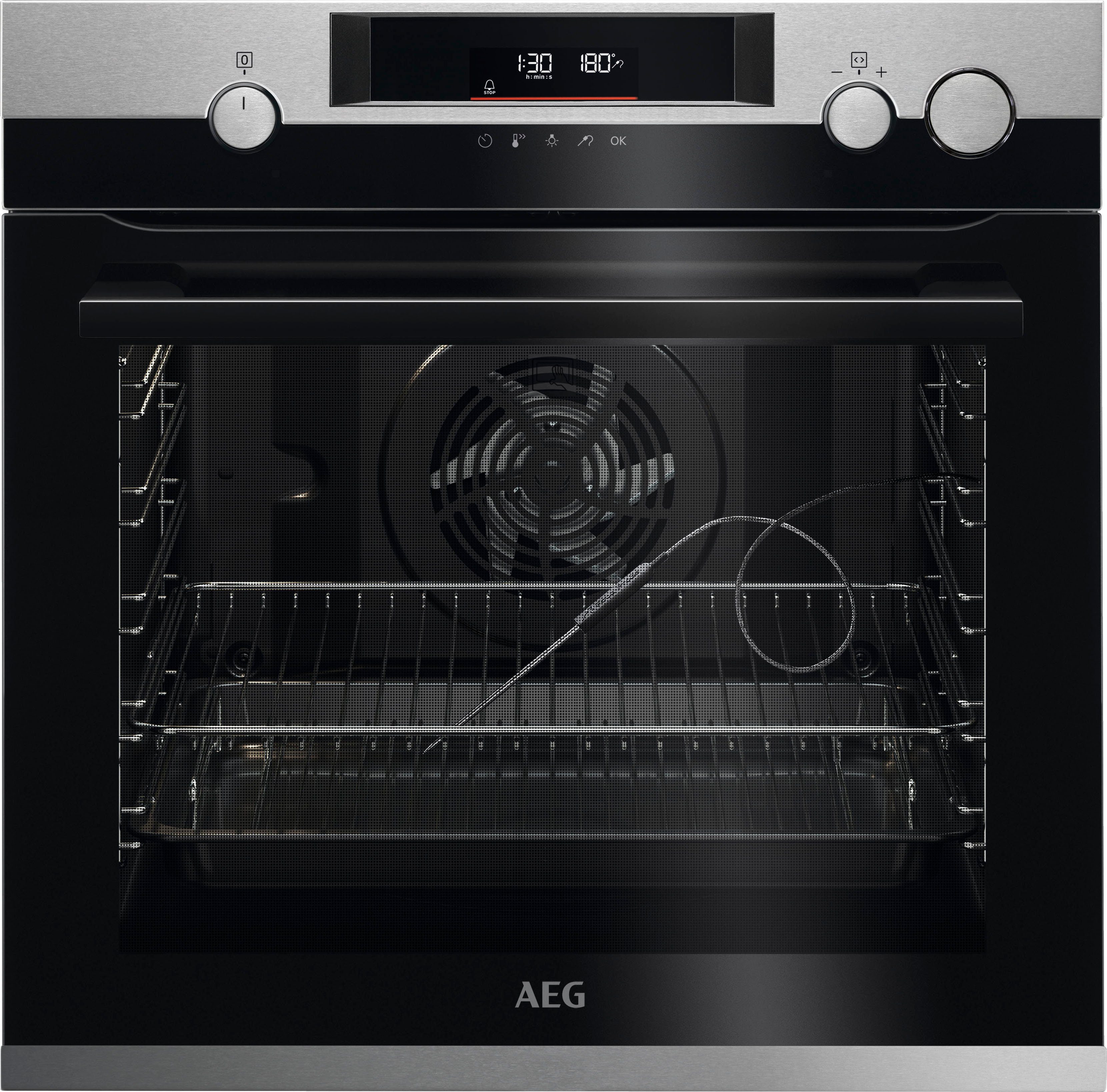 AEG Einbaubackofen Serie 7000 BSS57606BM 949 494 825, mit Vollauszug, Pyrolyse-Selbstreinigung
