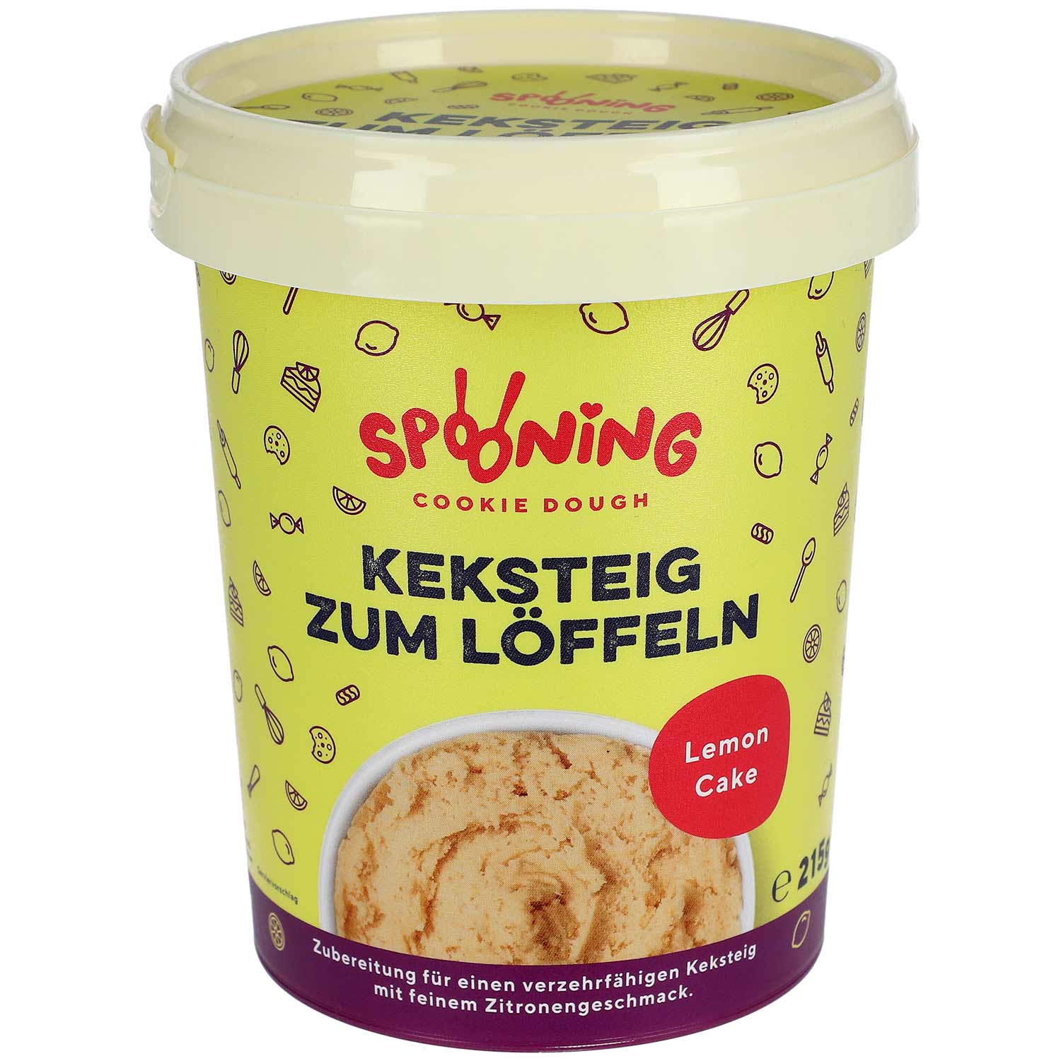 Spooning Cookie Dough Keksteig Lemon Cake 215g