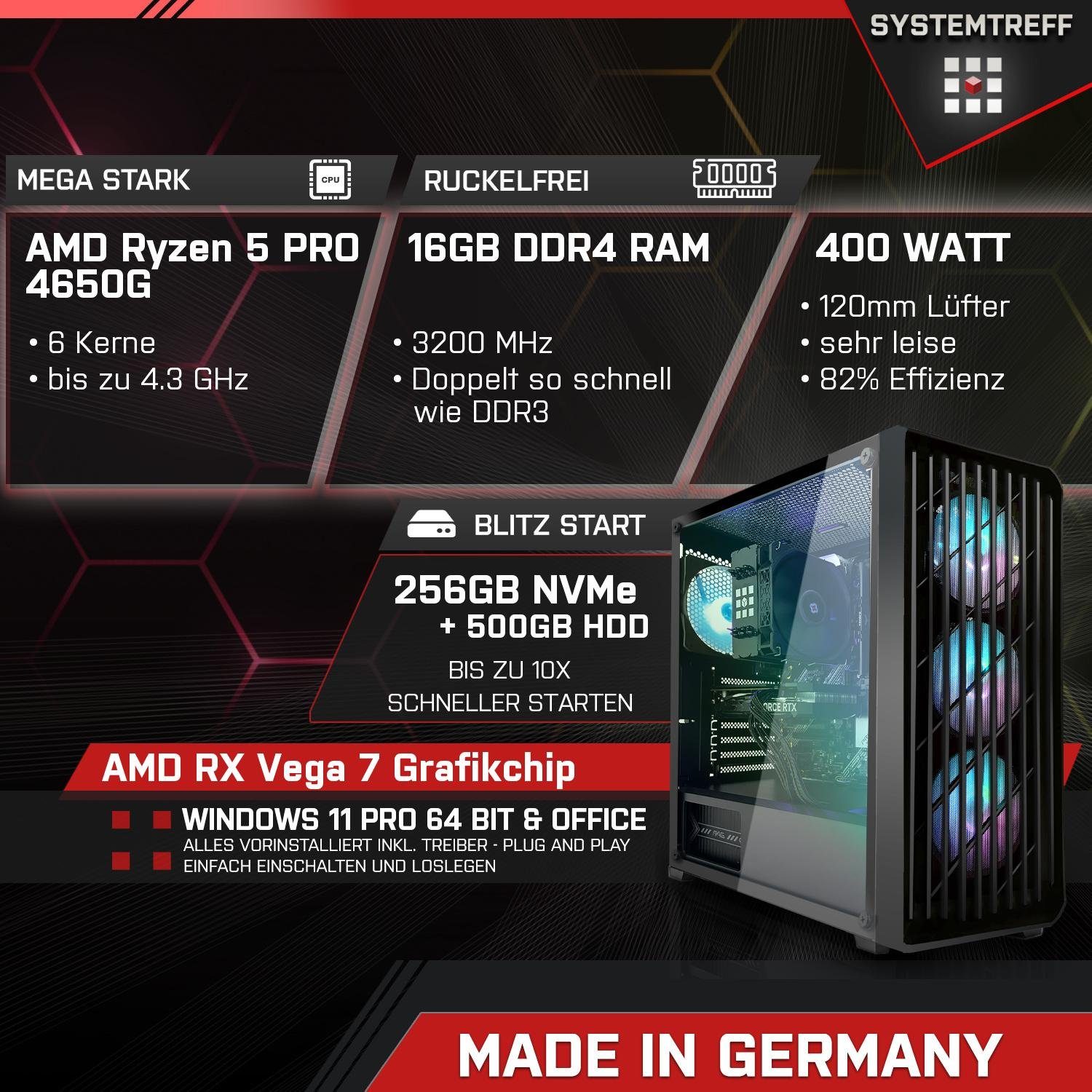 SYSTEMTREFF Gaming-PC-Komplettsystem (24