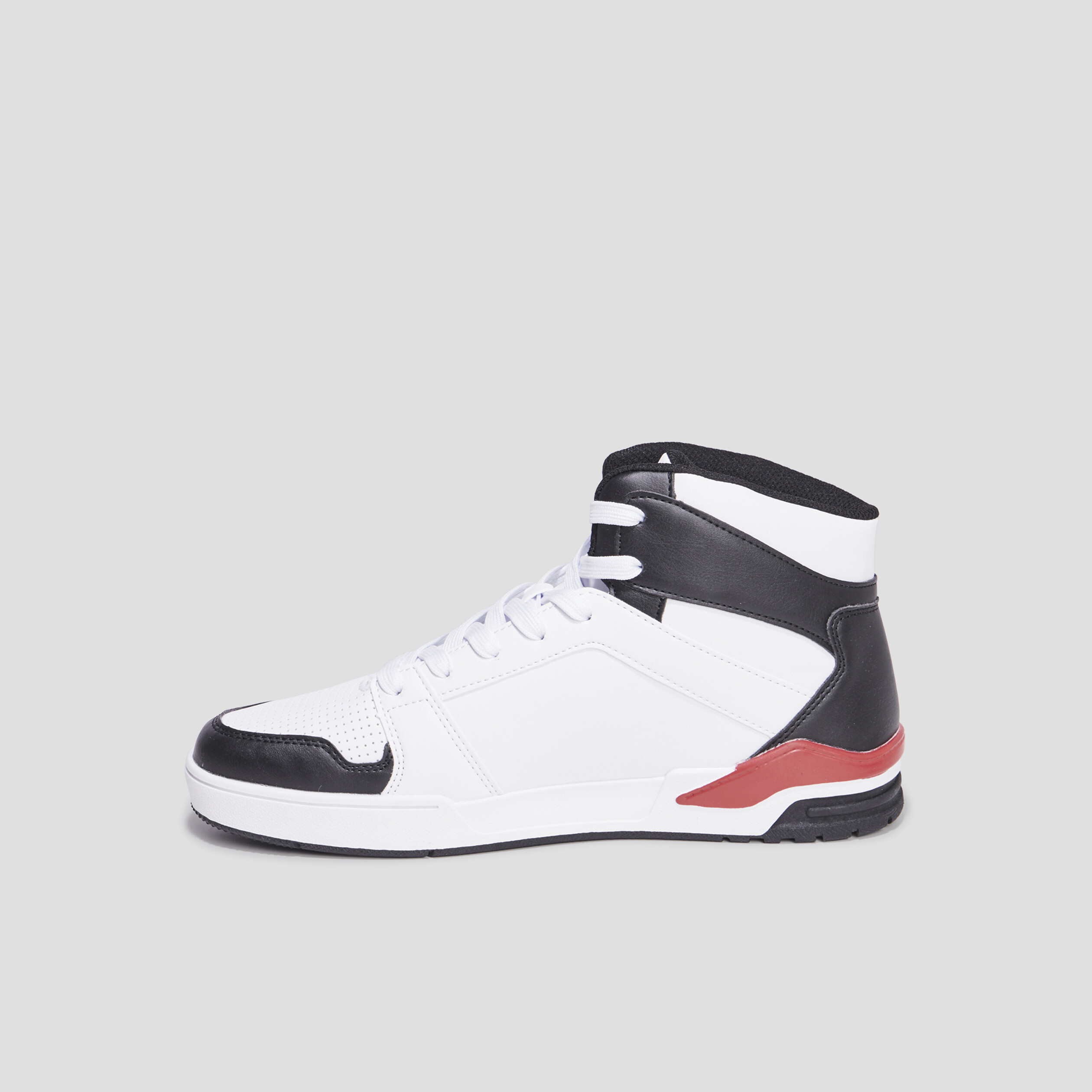 Baskets montantes à lacets Liberto Korus blanc homme | La Halle
