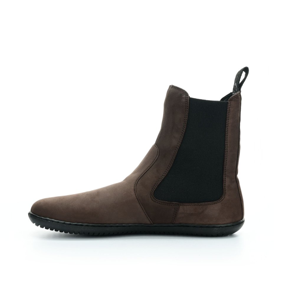 Groundies Camden Dark Brown höhere Chelsea-Barfußschuhe