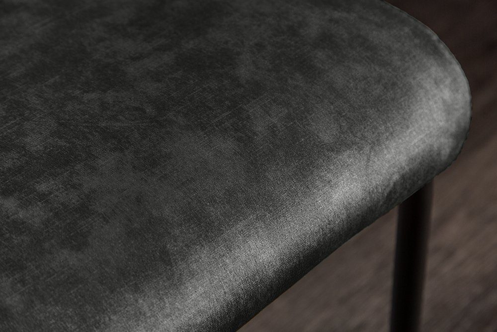 riess-ambiente Freischwinger COMFORT grün, Esszimmer · Samt · Metall · Modern Design