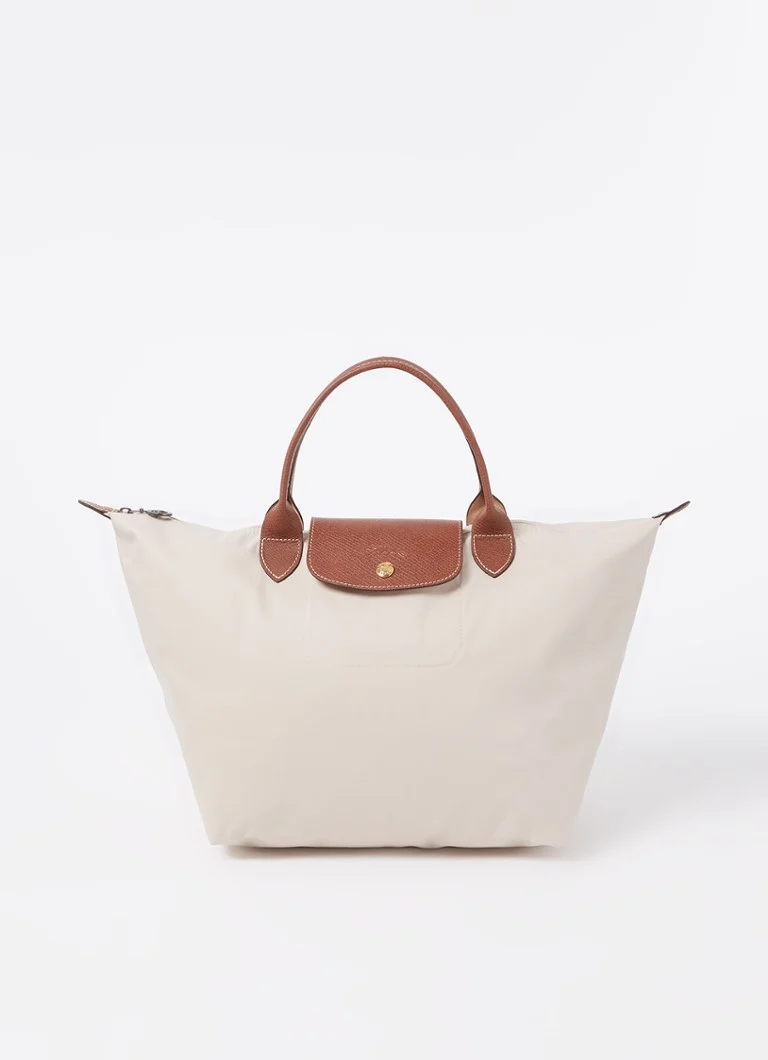 Geantă Longchamp Le Pliage Original M din pânză cu detalii din piele