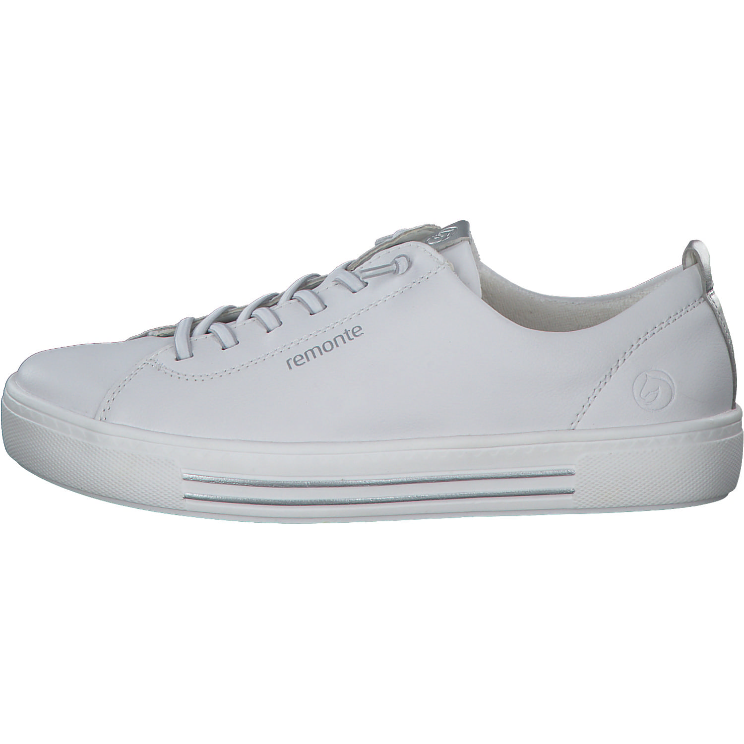 Remonte D0913, Schnürschuhe, Damen, weiss/silver