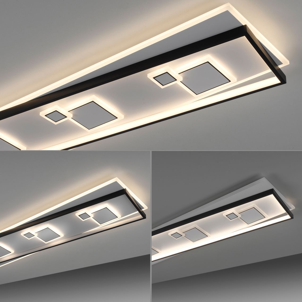 Paul Neuhaus LED Deckenleuchte MAILAK, 1x LED-Board/24Watt   1x LED-Board/12Watt, Weiss