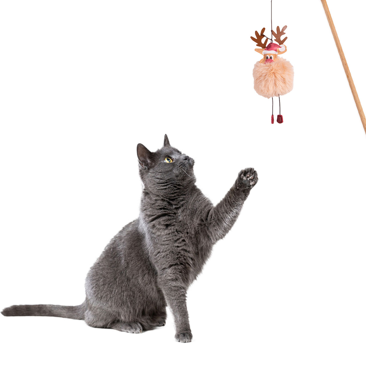 Canadian Cat Company Katzenangeln Canadian Cat Company Spielangel Rudolph beige