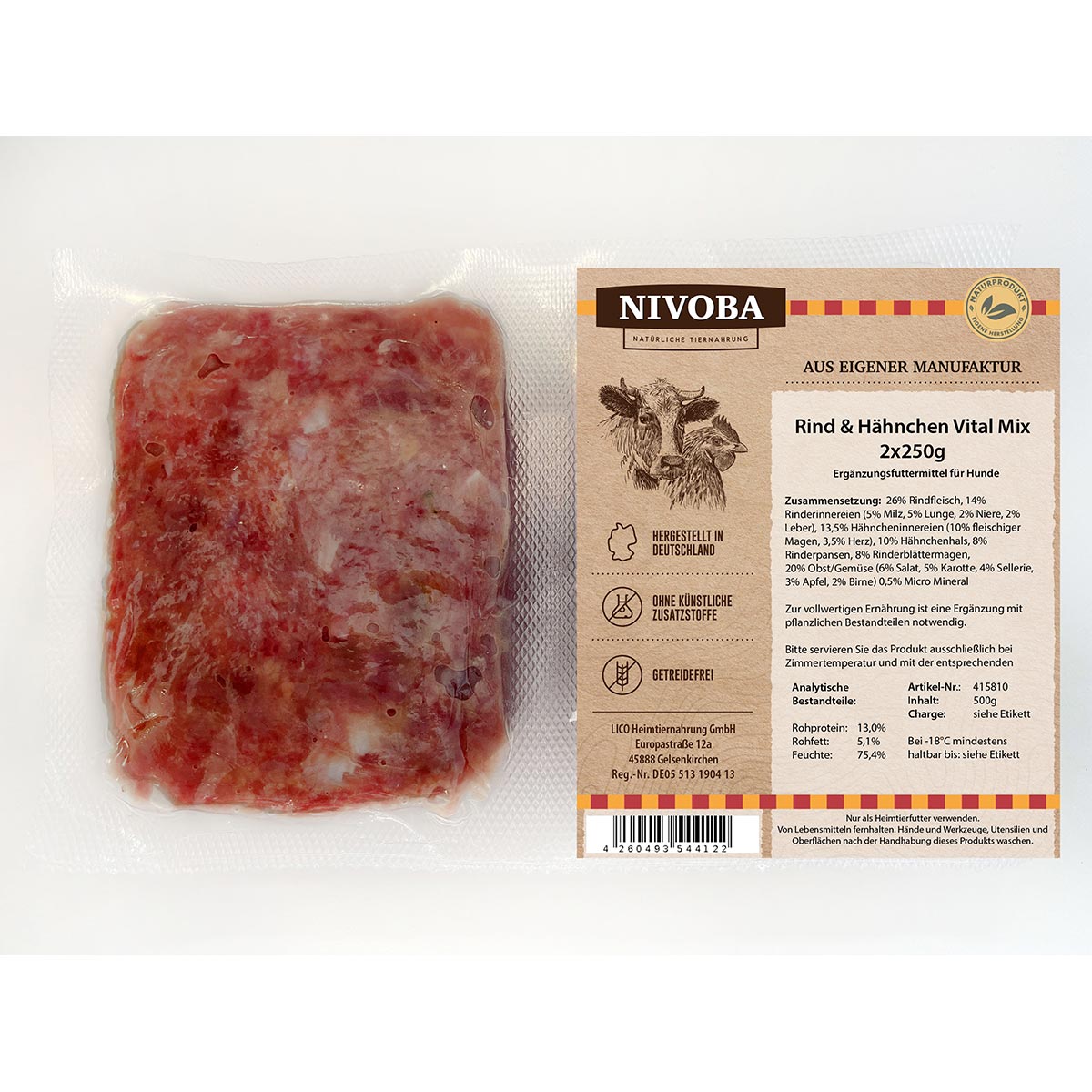 Nivoba Rind & Hähnchen Vital Mix günstig kaufen bei ZooRoyal