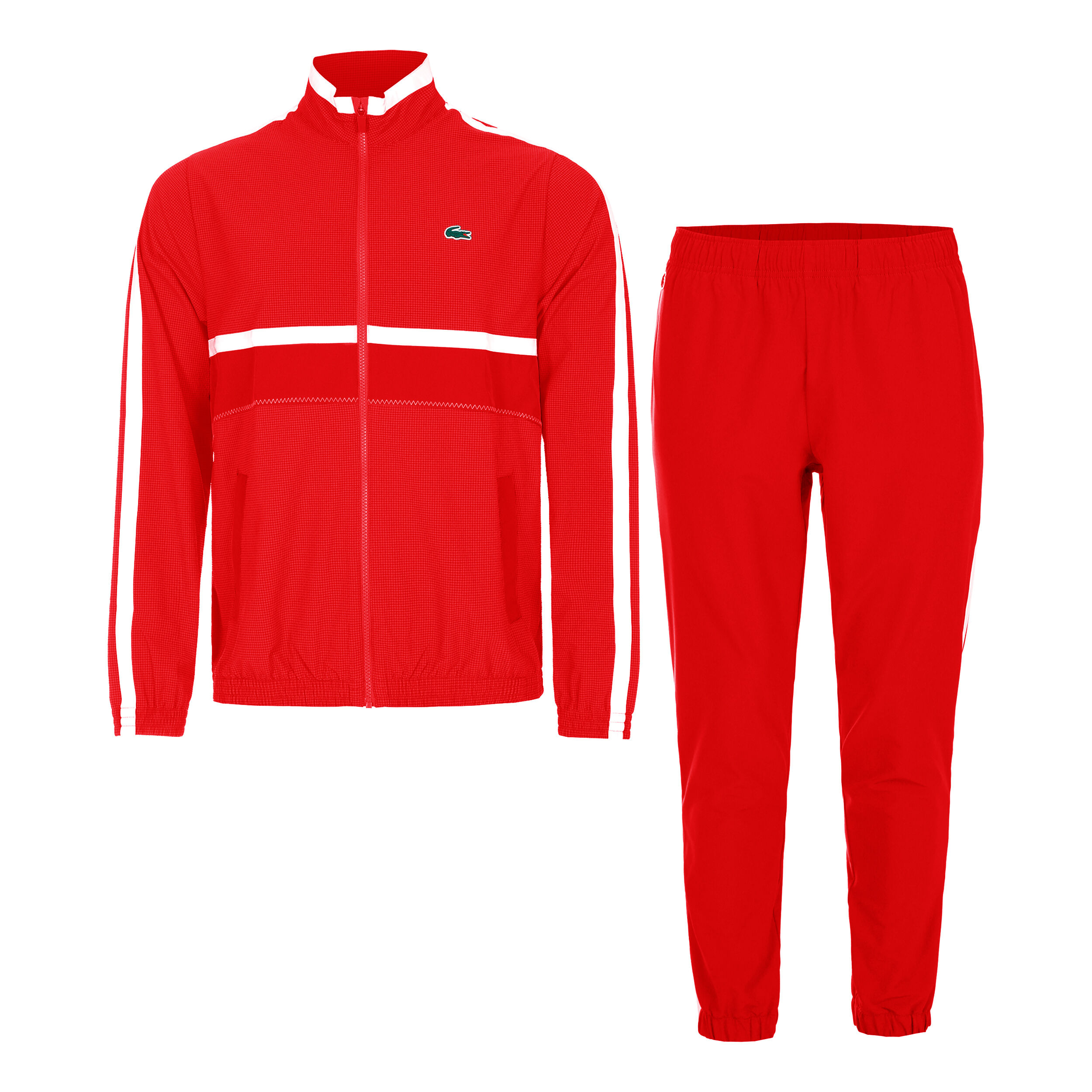 Trainingsanzug Herren - Rot, Weiß