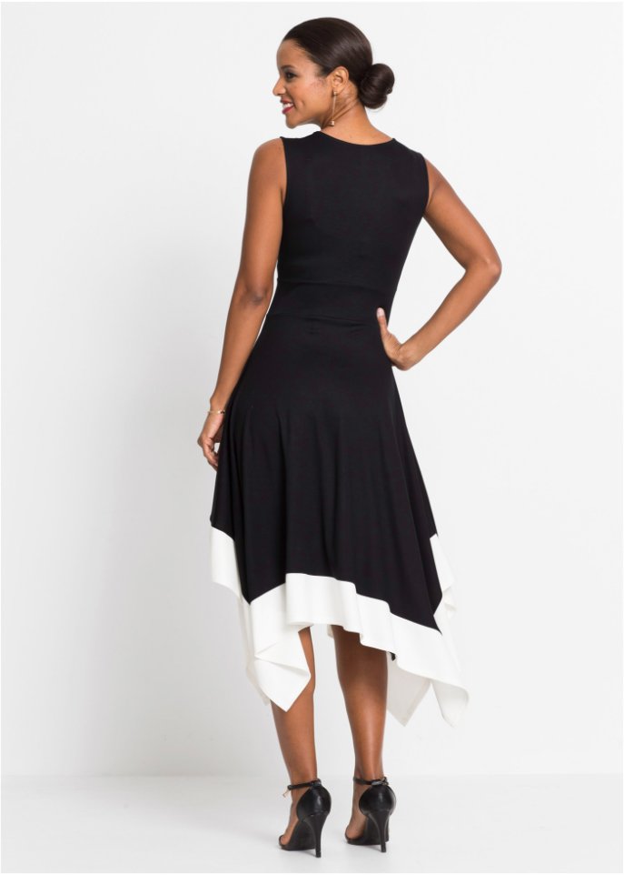 Midikleid mit weitem Rock