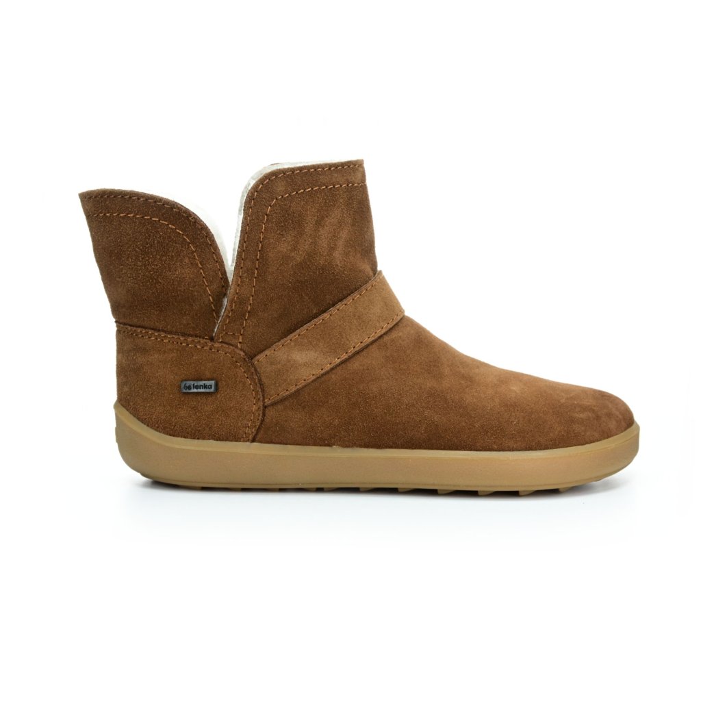 Be Lenka Polaris Brown braune Winterbarfußstiefeletten