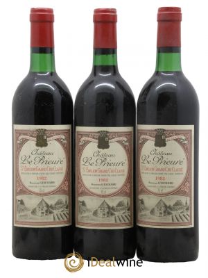 Château le Prieuré Grand Cru Classé  1982 - Lot de 3 Bouteilles