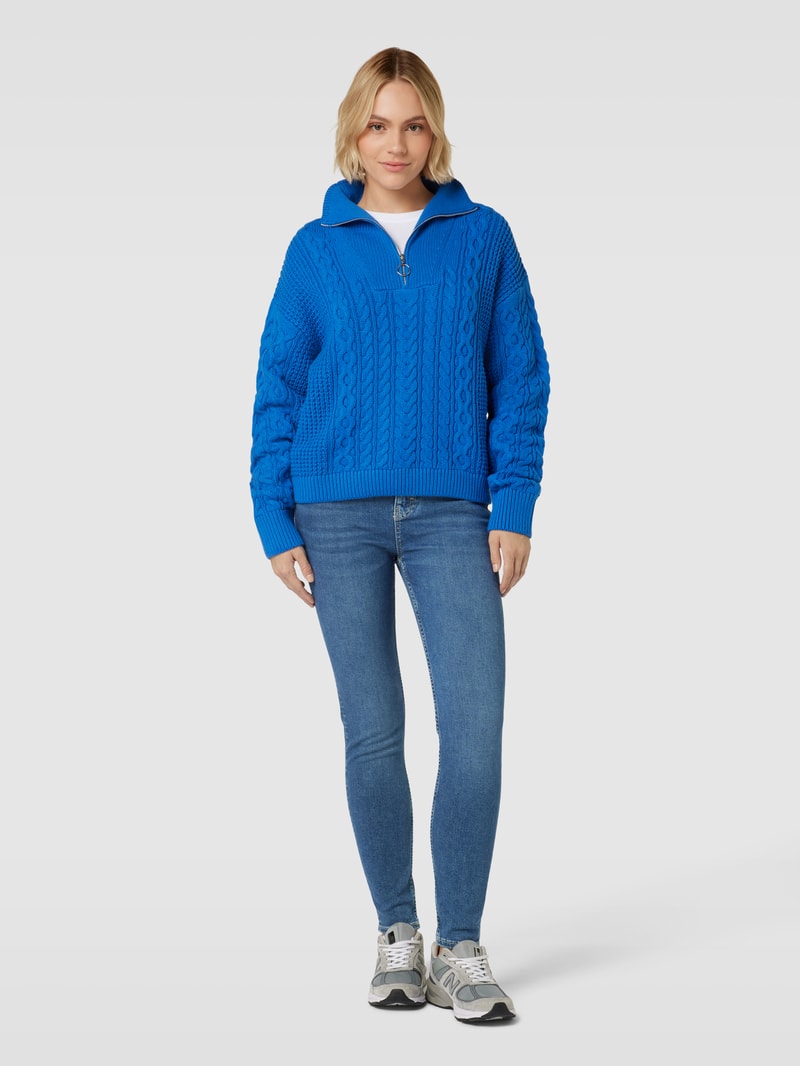 Slim Fit Jeans mit Knopf- und Reißverschluss in jeans