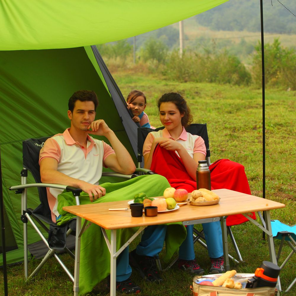 KingCamp 2-Folding Bamboo Tisch