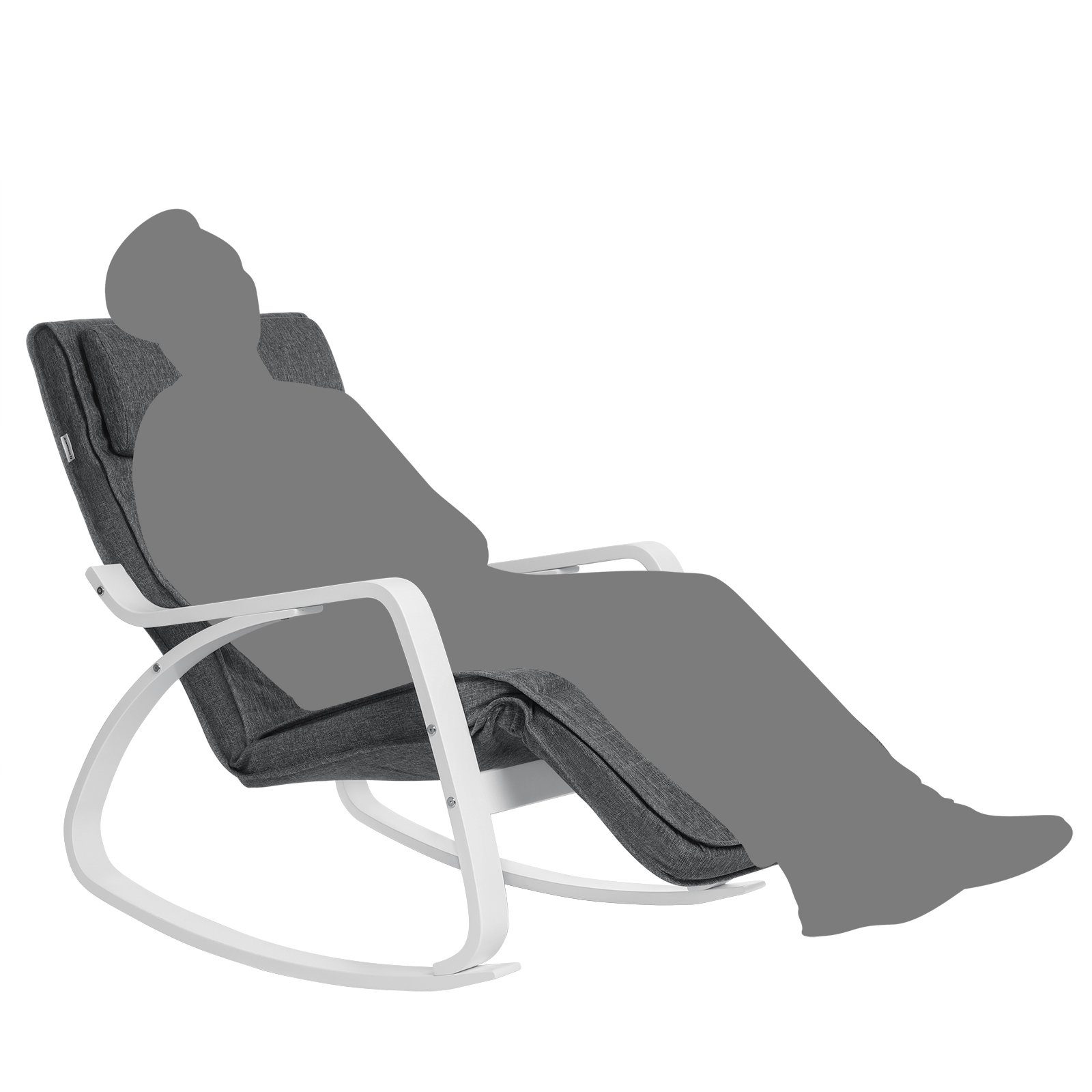 SONGMICS Relaxsessel Relaxstuhl, ußstütze verstellbar, bis 150kg belastbar