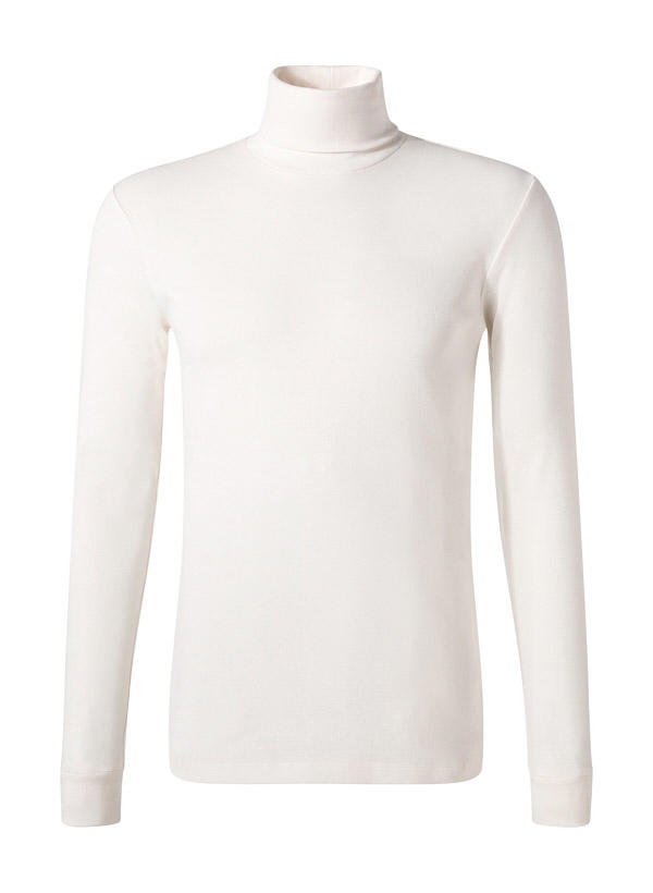 Marc O'Polo, Rollkragenshirt, Shaped Fit, Bio Baumwolle, ecru