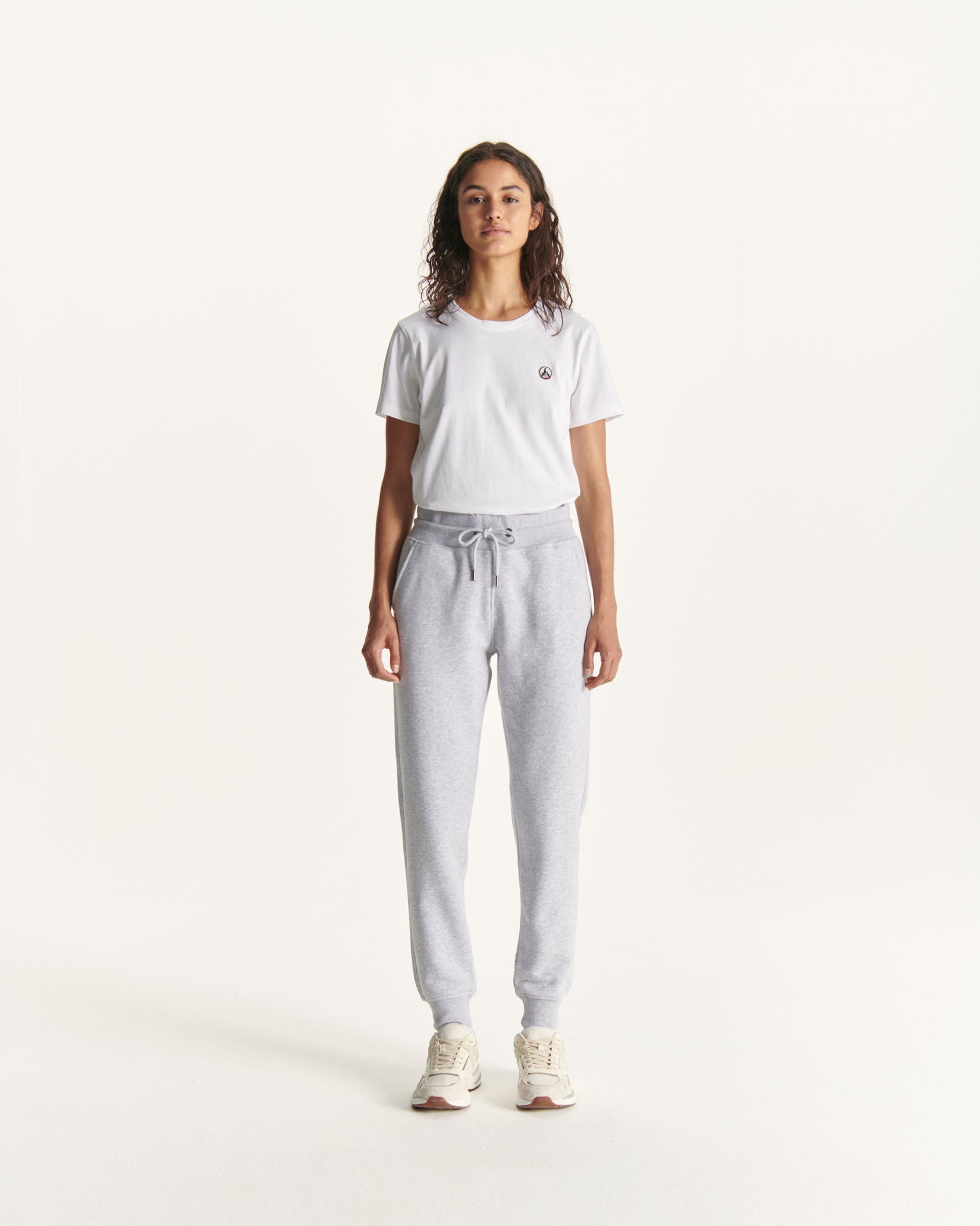 Pantalon de sport femme en coton biologique Gris chiné Valparaiso