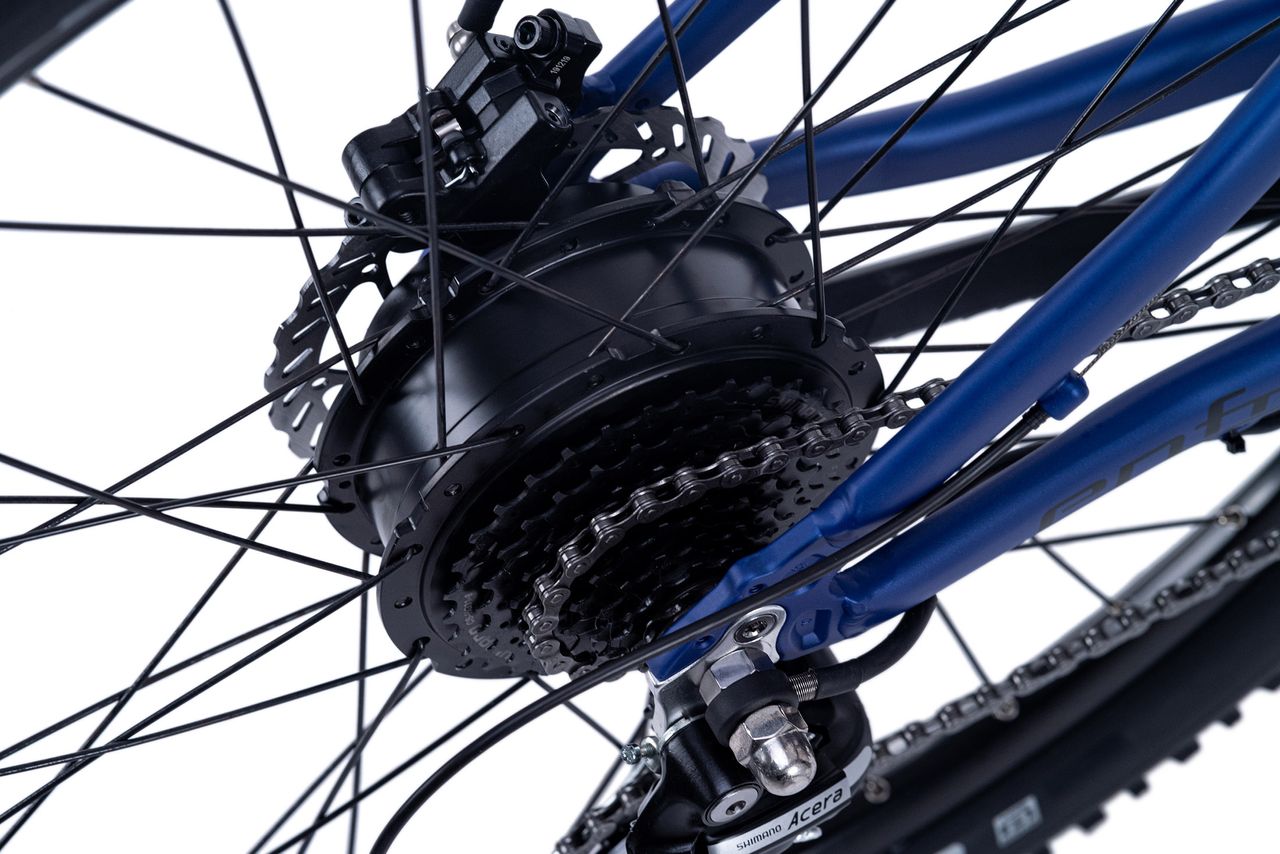 Adore Alu MTB Pedelec 29'' Enforce E-Bike Blau 250 Watt Li-Ion 36V/14 Ah/504 Wh 24 Gänge