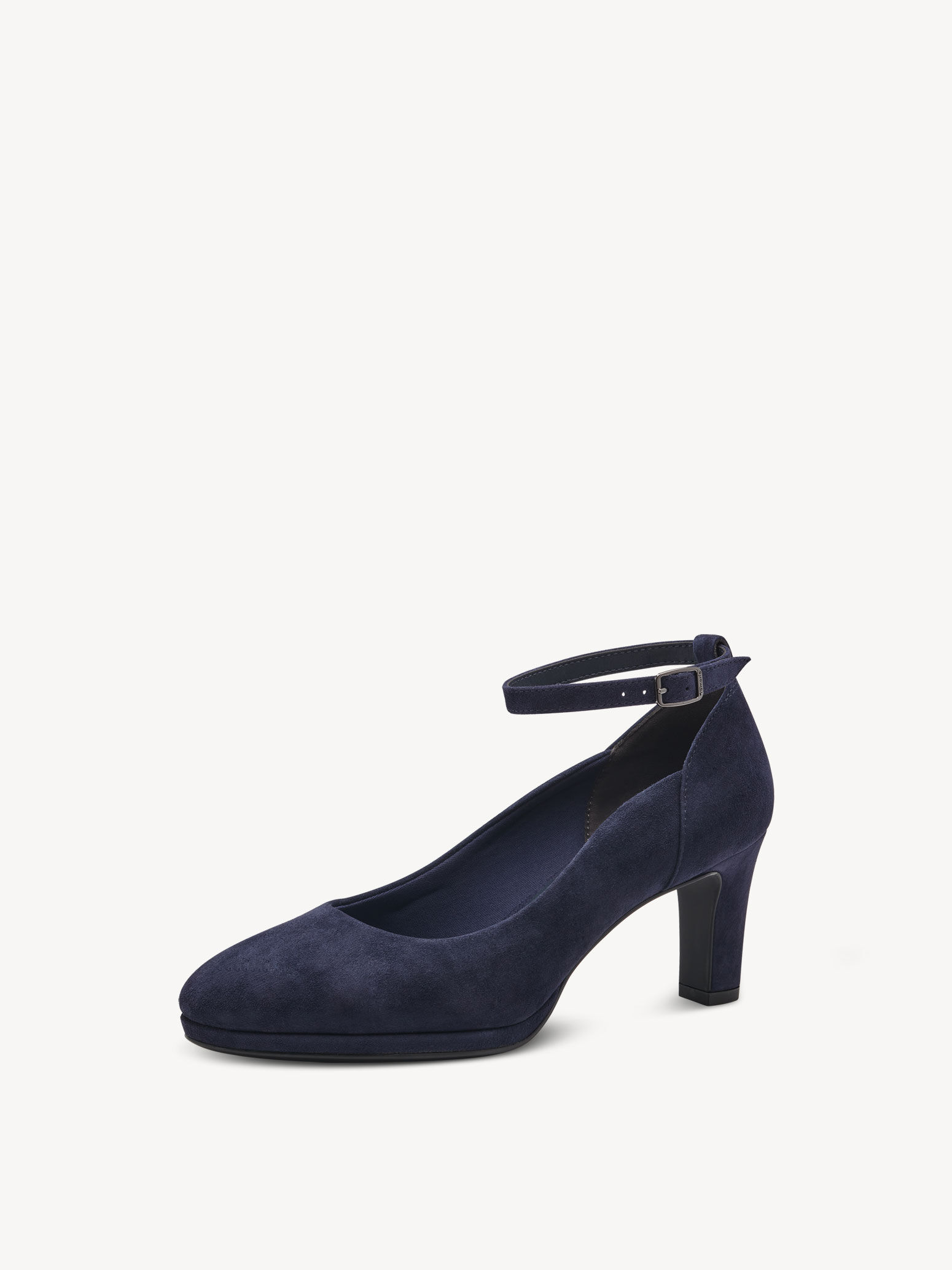 Escarpin en cuir - bleu