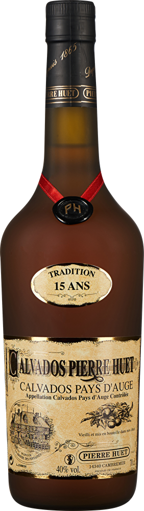 Pierre Huet Calvados Tradition 15 Ans 0,7 Liter im Geschenkkarton