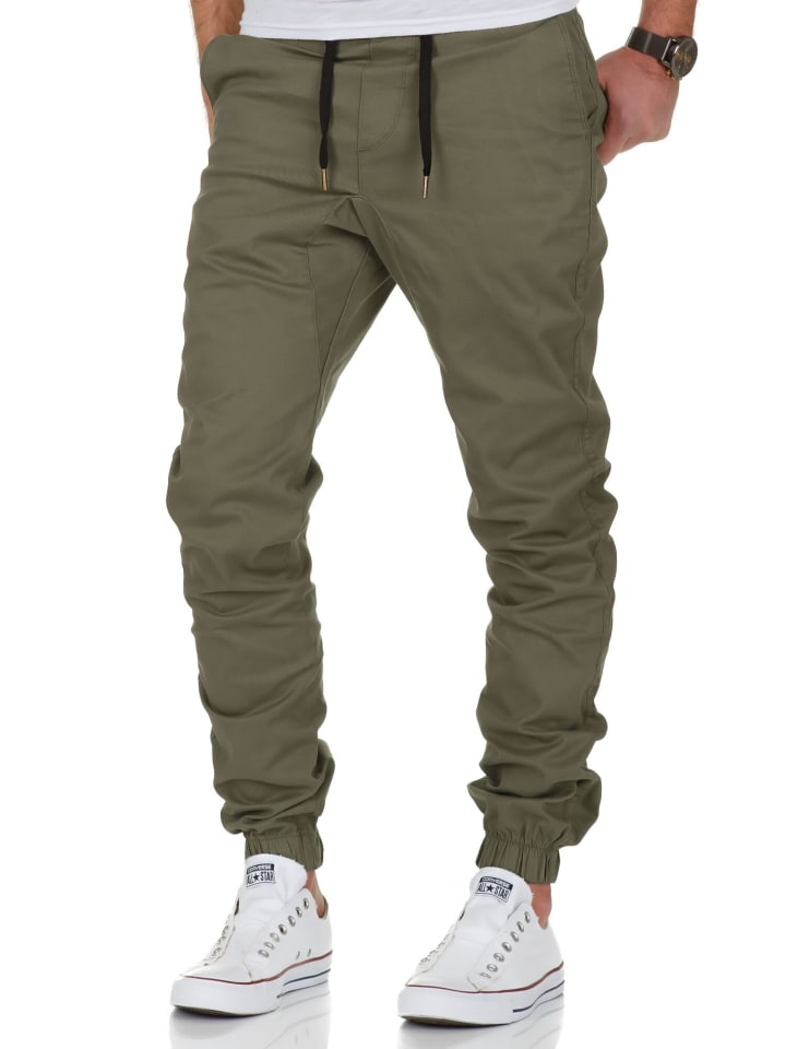 Amaci&Sons Basic Jogger-Chino NEW JERSEY in Olive günstig kaufen
