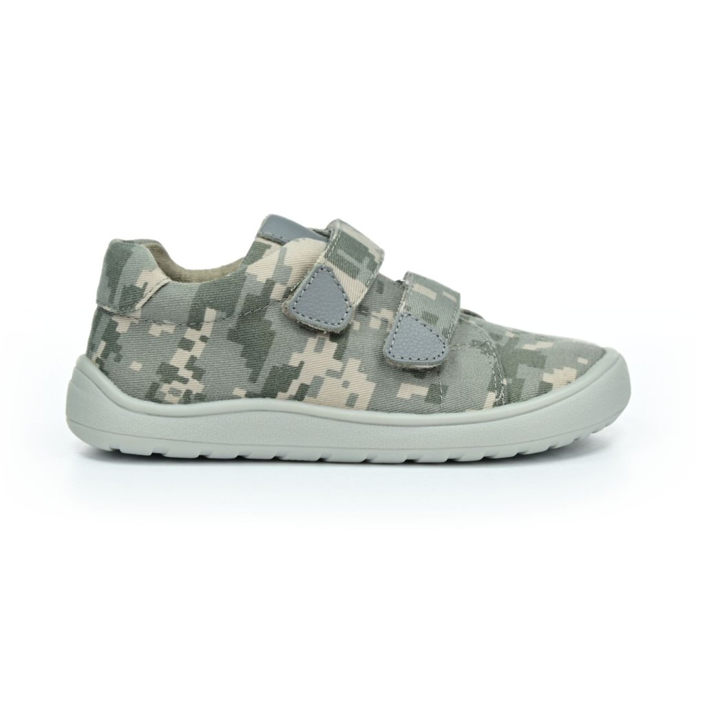 Protetika Roby Grigio Canvas Barfußschuhe Klett