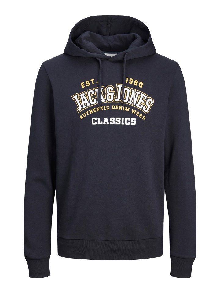 Jack & Jones Hoodie 'Logo' in dunkelblau günstig kaufen