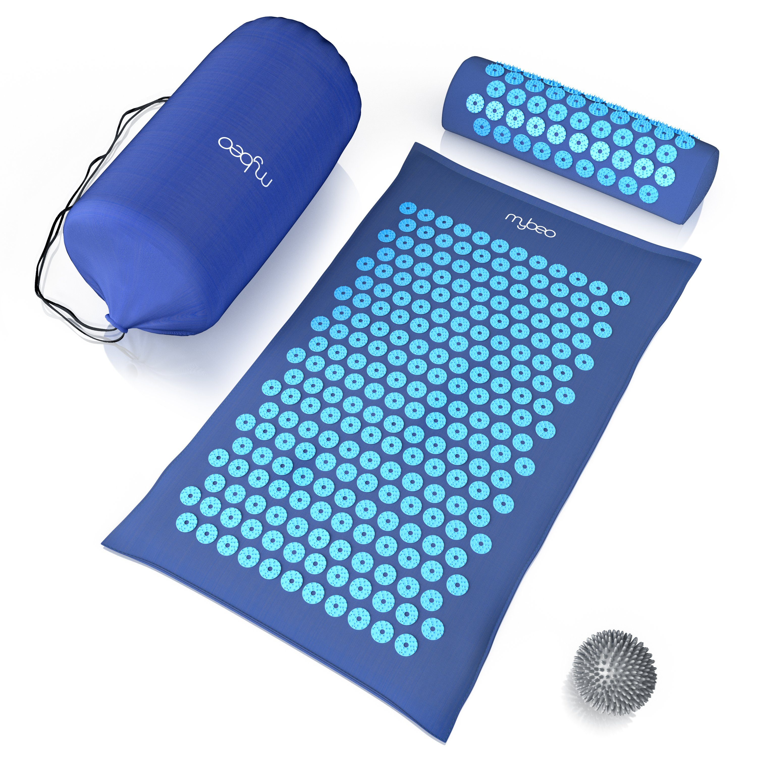 MyBeo Akupressurmatte (3-St), Matte, Kissen & Massageball, 68 x 42cm Faszienset