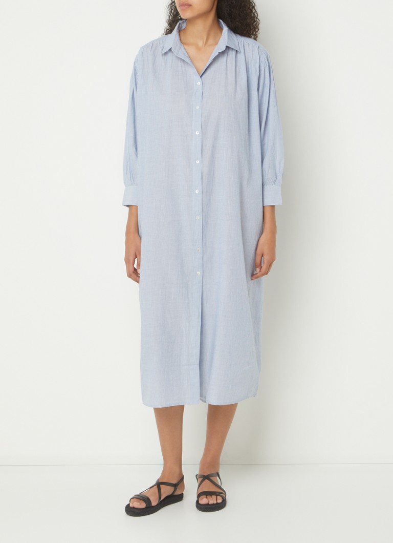 Robe-chemise midi à rayures by-bar