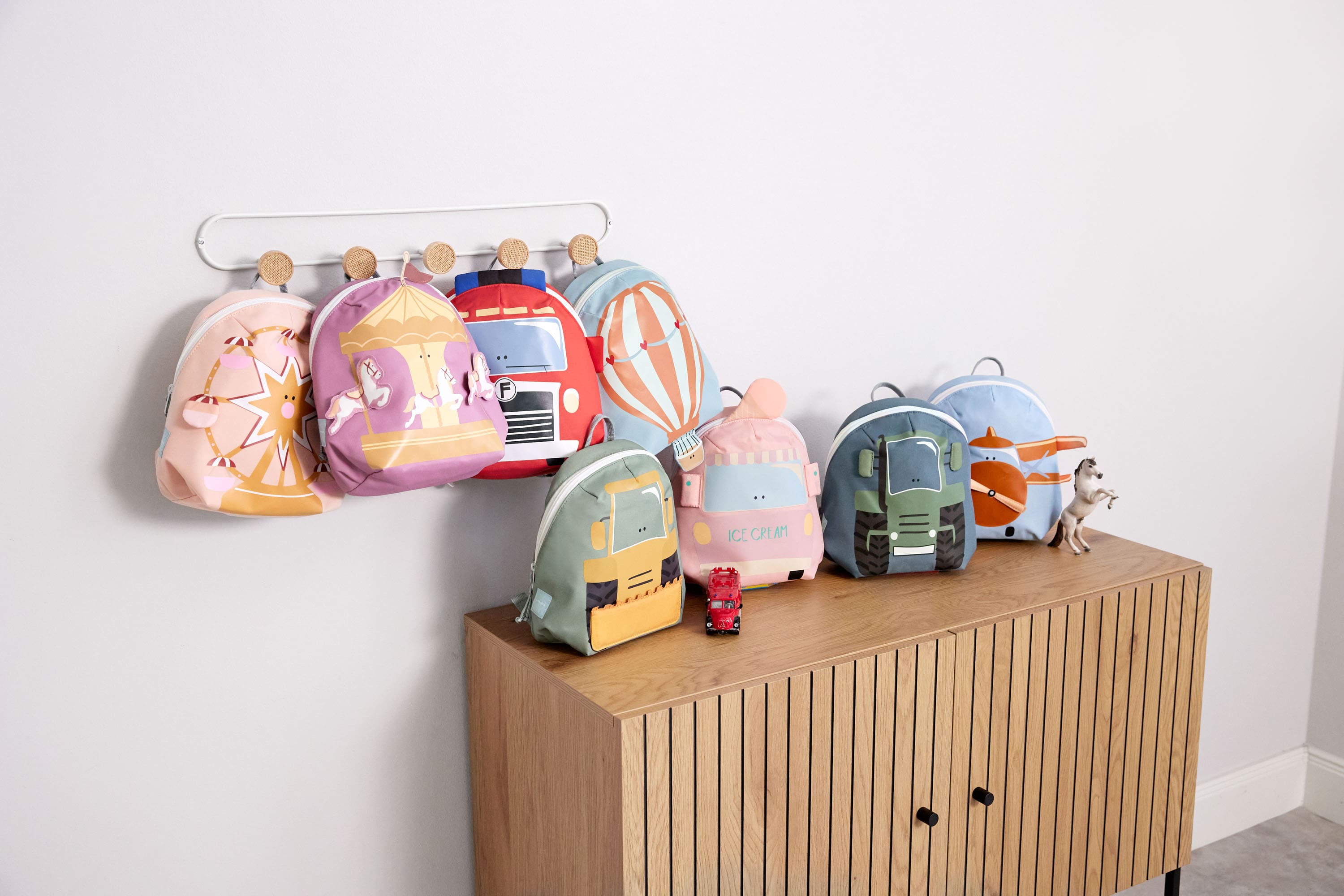 Kindergartenrucksack Tiny - Riesenrad, Rosa
