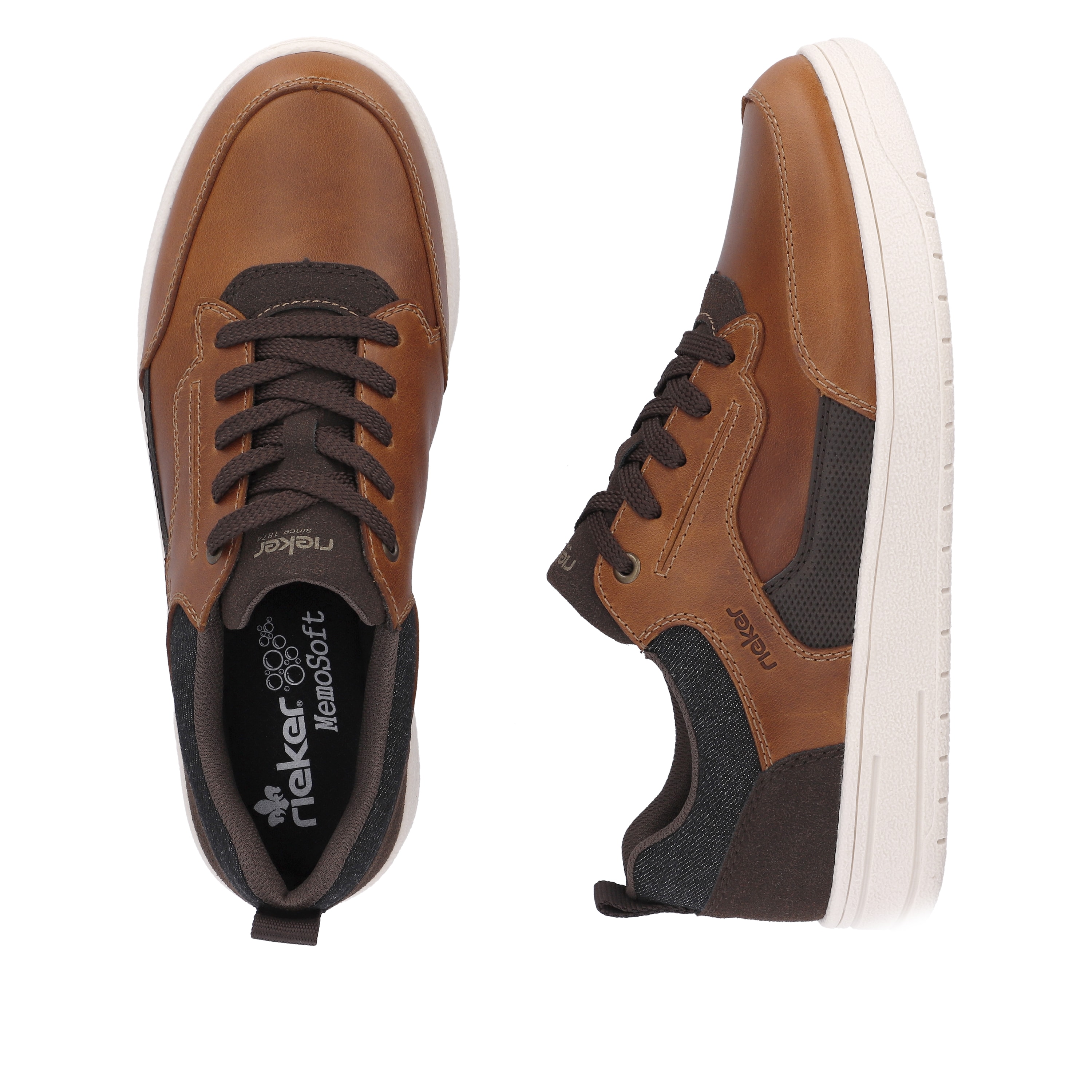Rieker Herren Sneaker Low kaffeebraun