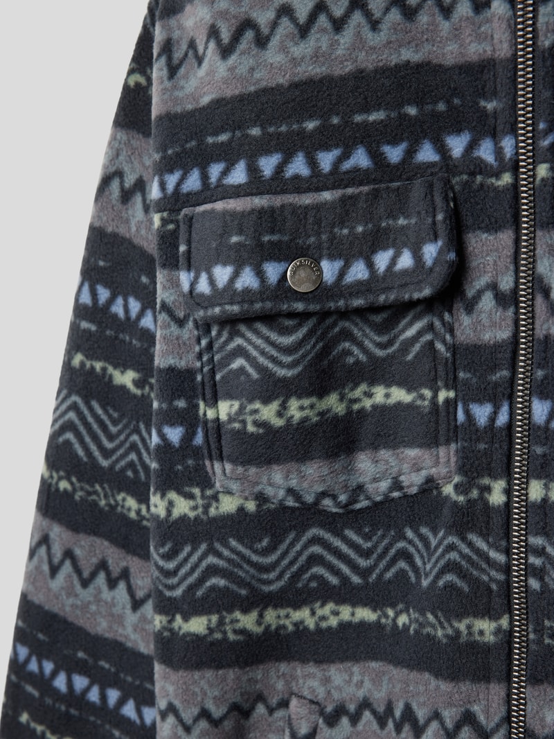 Jacke mit Allover-Muster in graphit