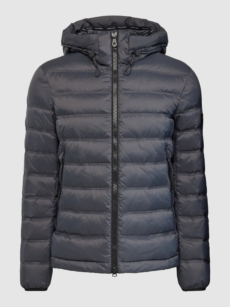 Steppjacke mit abnehmbarer Kapuze Modell 'BOGGS' in anthrazit
