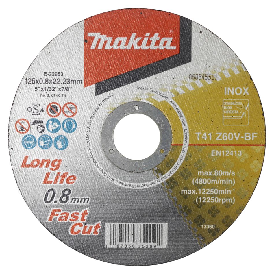 Makita Zubehör E-22953-12 Trennscheibe aus Edelstahl