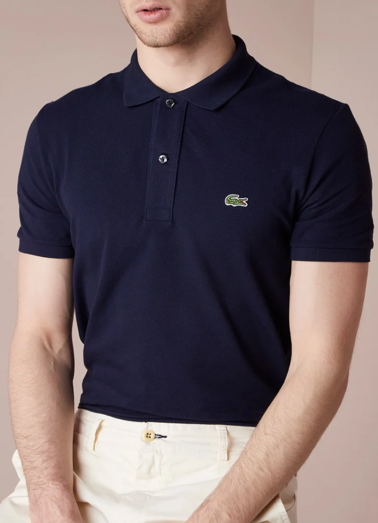 Lacoste pieguļoša polo krekls no kokvilnas pikē auduma