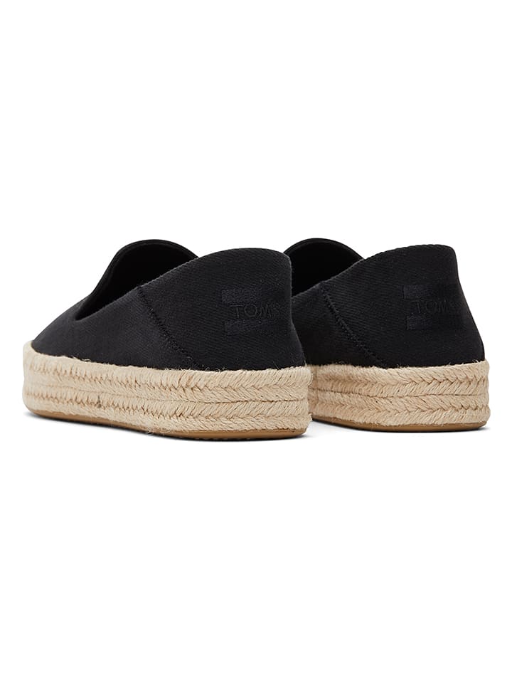 TOMS Espadrilles in Schwarz günstig kaufen