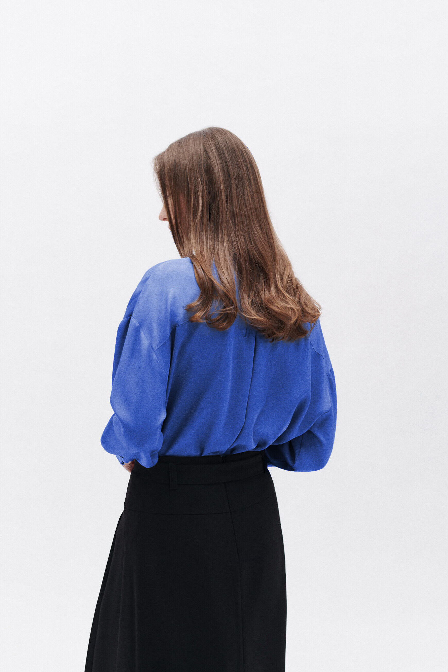 Chemise cabin2 bleu electrique femme