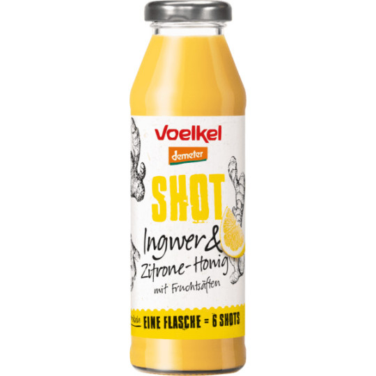 Voelkel Demeter Shot Ingwer & Zitrone-Honig 0,28L