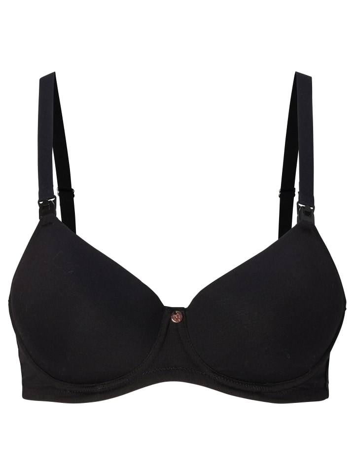 Noppies Gepolsterter Still-Bh Cotton Melange in Black günstig kaufen
